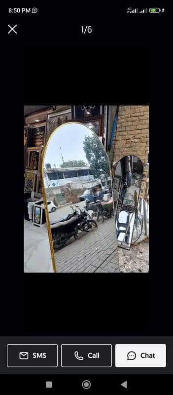 standing mirror free delivery in karachi 0