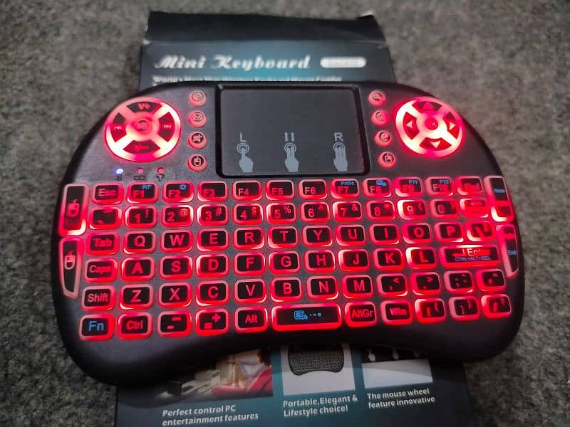 Mini Keyboard & Mouse Wireless With 3 RGB Colors 3