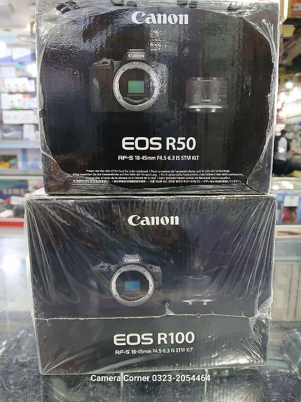 Canon EOS R50 and Canon EOS R100  pack Mirroless Camera. 03232054464 0