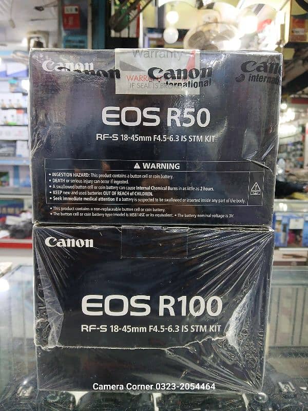 Canon EOS R50 and Canon EOS R100  pack Mirroless Camera. 03232054464 1