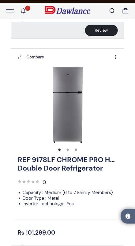 Dawlance refrigerator 1