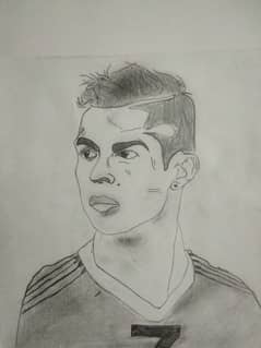 CRISTIANO RONALDO SKETCH HAND MADE PURE