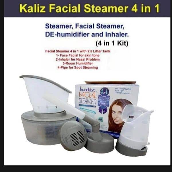 4 in 1 kaliz facial steamer with humidifier 0