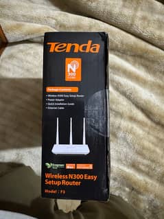 Tenda Router F3 Model 3 Antennas