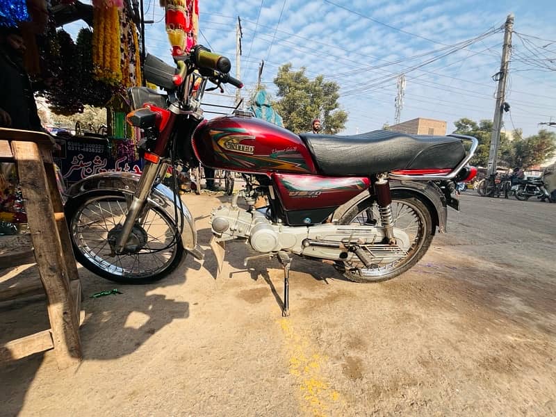 united 70 cc bike for sale in gud condition 0