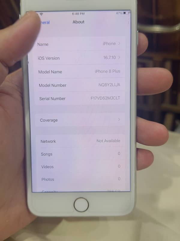 apple iphone 8 plus 256 gb pta approved JV 1