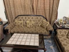 sofa set with 3 tables