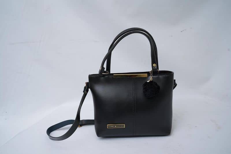 Women PU leather plain handbag 3