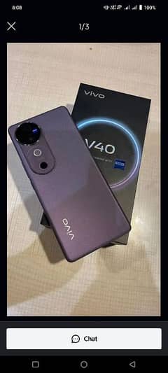 vivo v40 condition 10 by 10 one month and 10 days use completely box