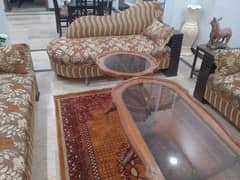 7 seater sofa and table