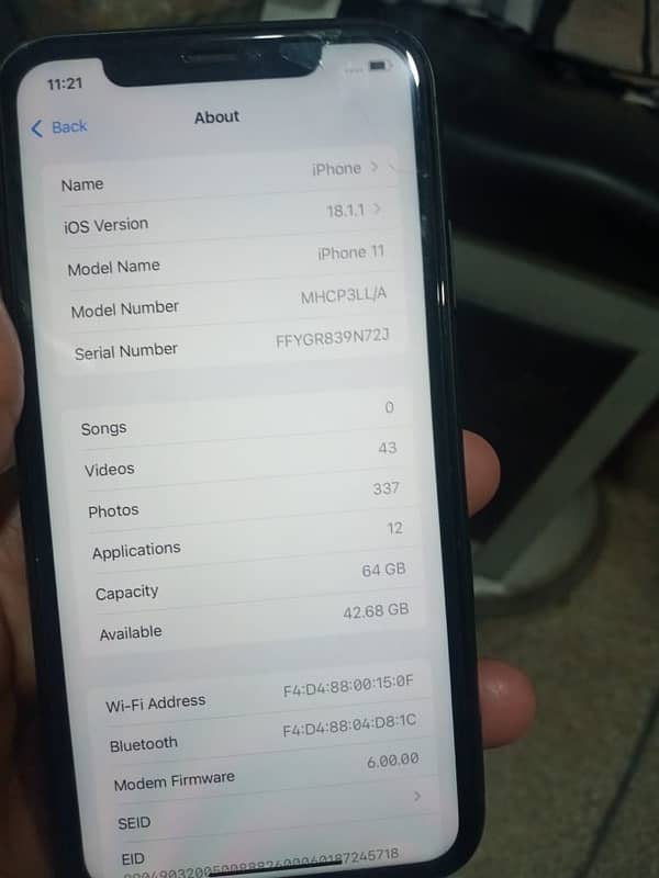 iPhone 11 non pta 64 gb 6