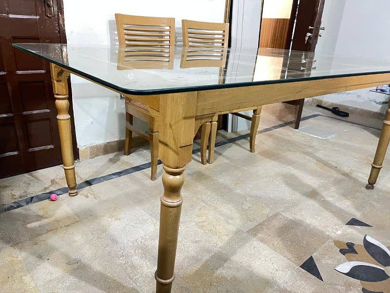 6 Seated Dining Table solid Wood 1