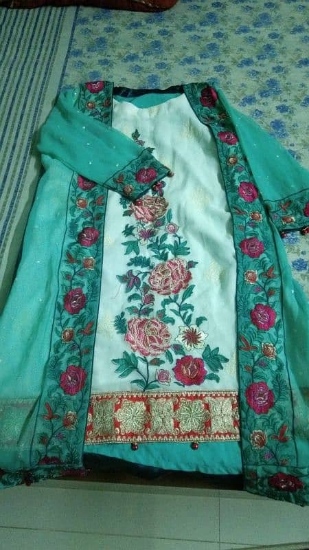 Stylish Kurti with upper for girls with Chiffon Dupatta 1