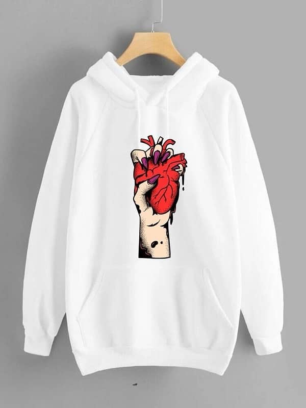 Stylish Printed Hoodie For Girls 1