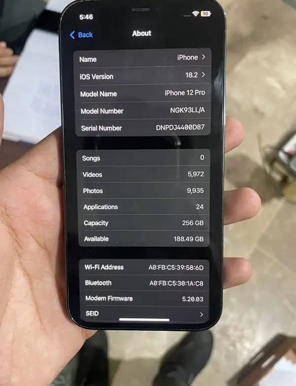 iphone 12 pro non pta 256gb 5