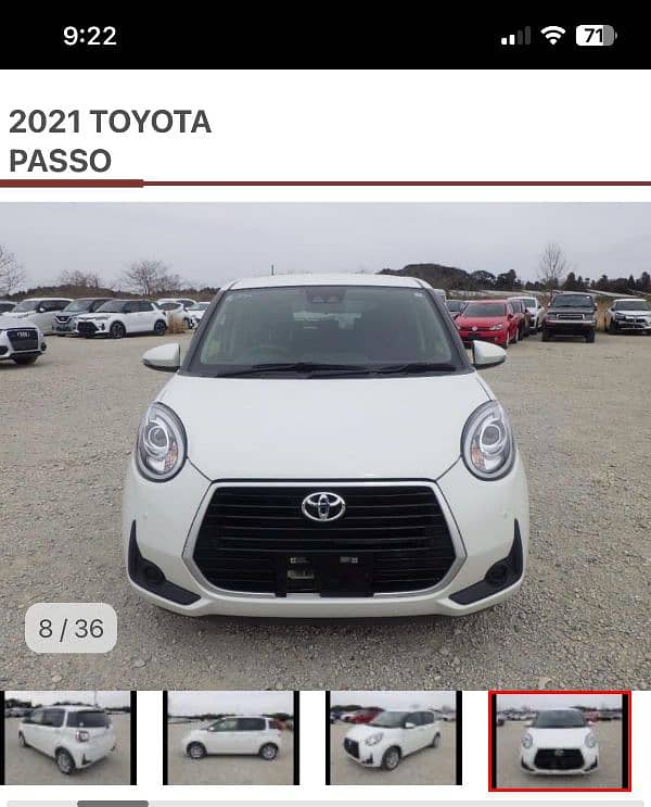 Toyota Passo 2021 Fresh Import 0