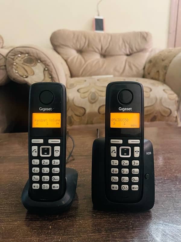 cordless phone gega set 2-line 0