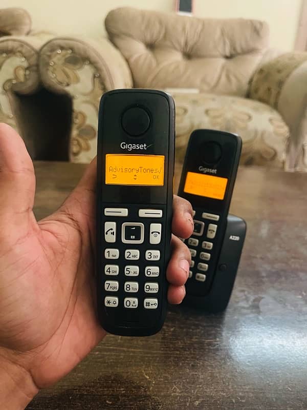 cordless phone gega set 2-line 1