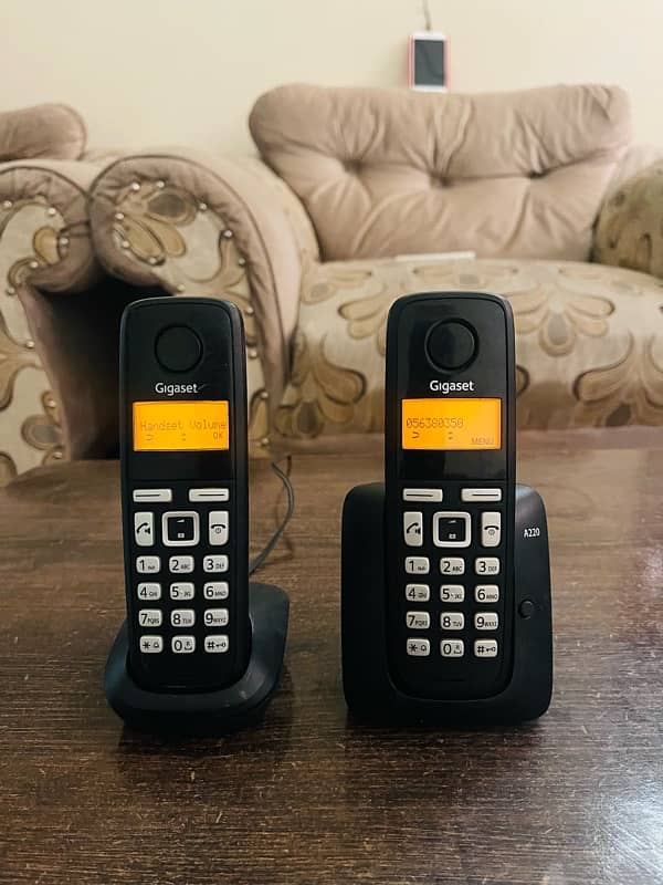 cordless phone gega set 2-line 2