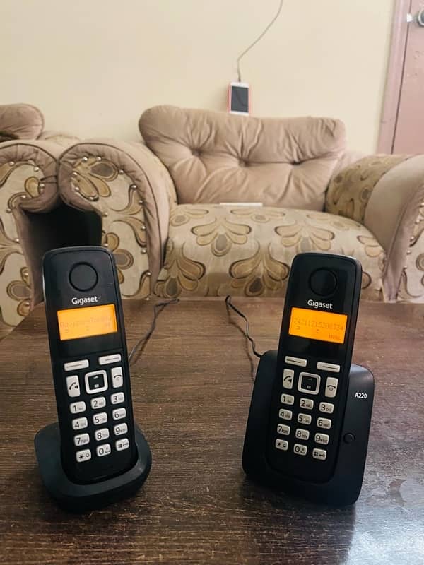 cordless phone gega set 2-line 3