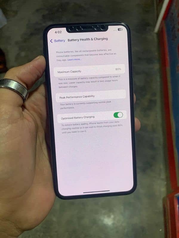 Xs max 256gb non pta 80 health 3