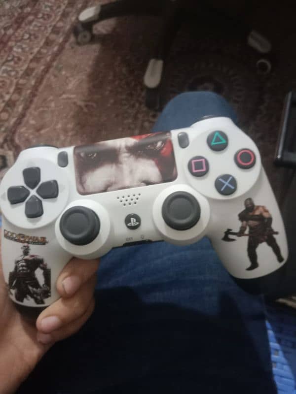 sony ps4 dual shock wireless controller with God war limited edition 1