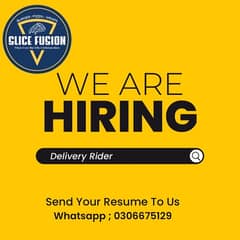 need delivery riders