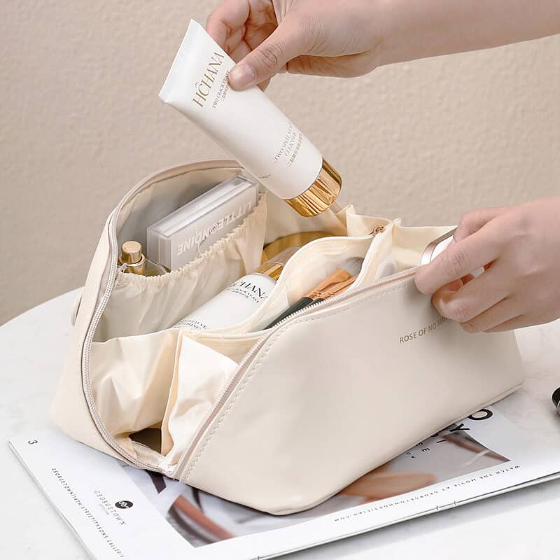 Large Waterproof Cosmetic Bag for Women - Travel Toiletry Organizer 3