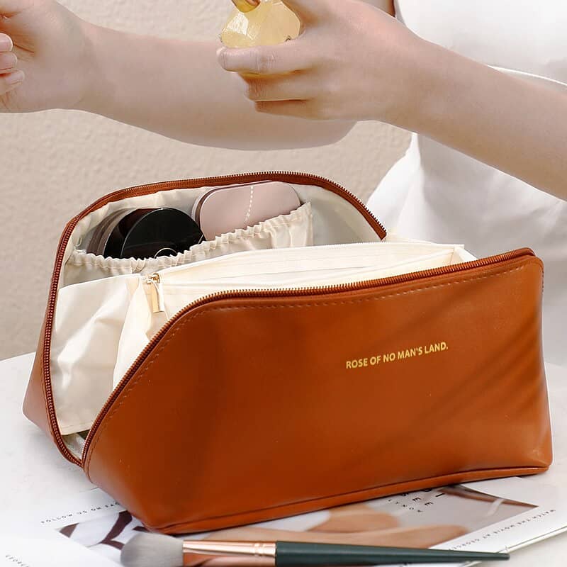 Large Waterproof Cosmetic Bag for Women - Travel Toiletry Organizer 4