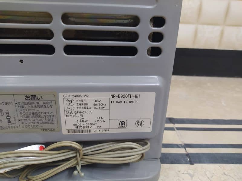 Japanese Gas Heater 2.4 kw for sale 3