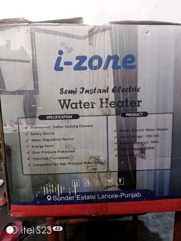 I ZONE water heater 2