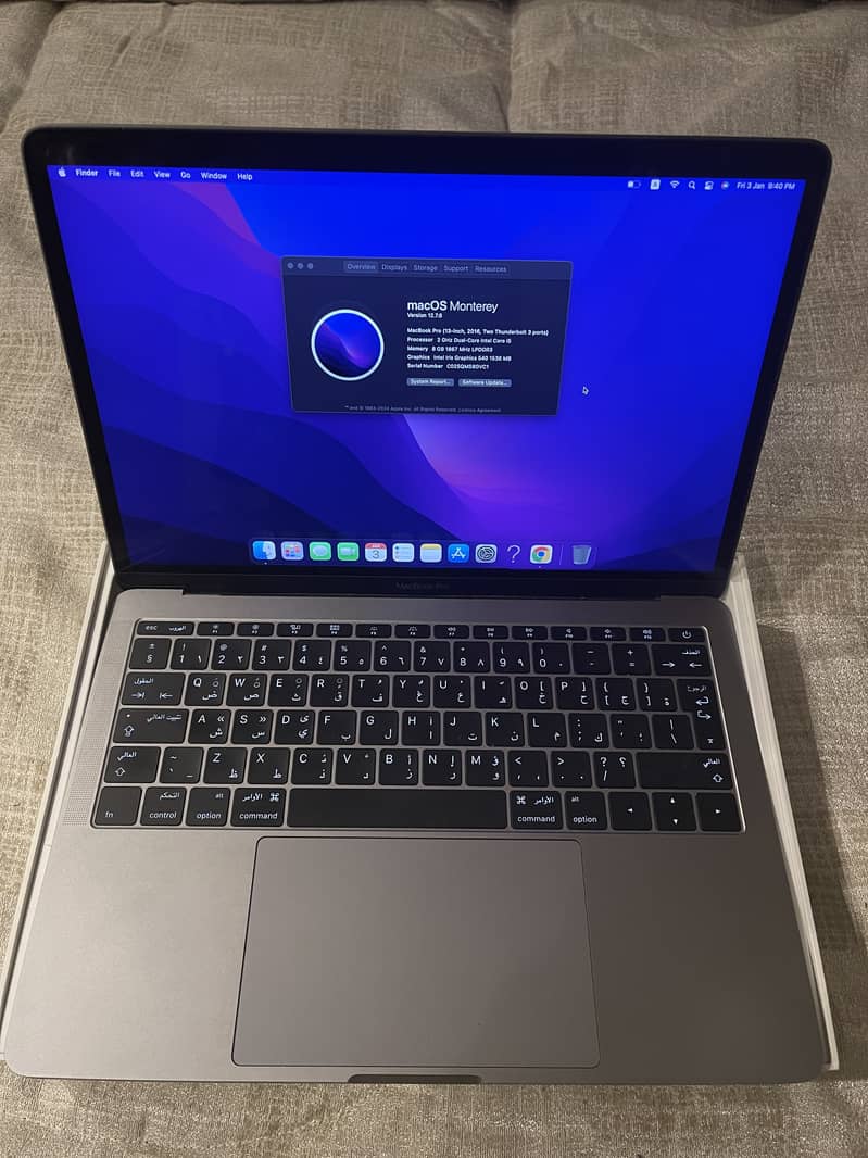 Macbook Pro 13 inch 2016 model 0