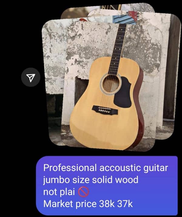 Professsional imported kapok guitar, 6 string rosewood made 7