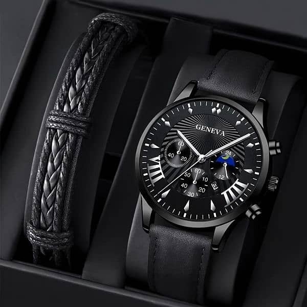 NEW BLACK AND SILVER COLOUR WATCHES (WITHOUT GIFT BOX) 0