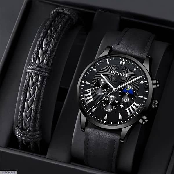 NEW BLACK AND SILVER COLOUR WATCHES (WITHOUT GIFT BOX) 1