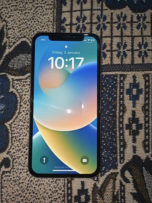 iphone x (pta approved) (white colur) (93%battery) (waterpack) (10/10) 1