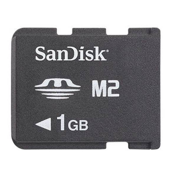 M2 Memory Card 1 GB or 512 MB 1