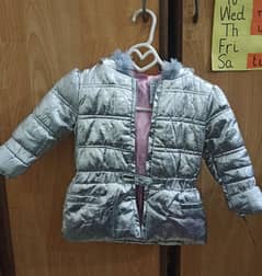 Silver color girls jacket/uper/top