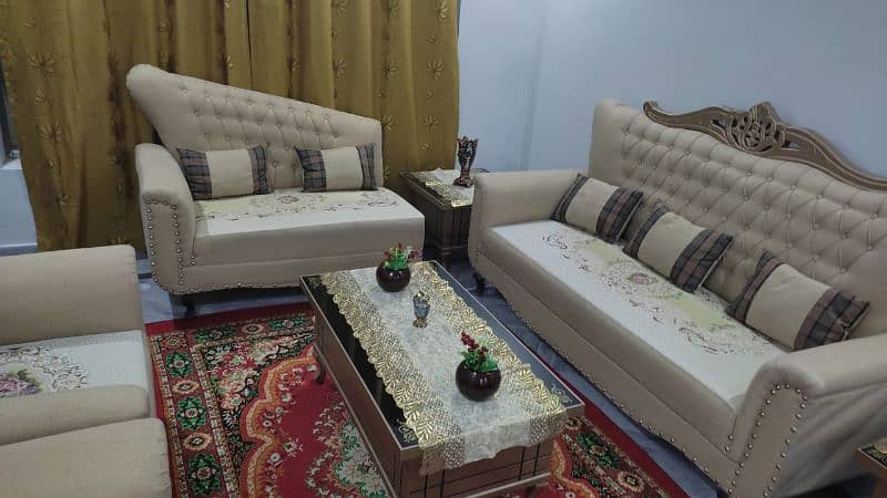 5 seater sofa set with dewan 1