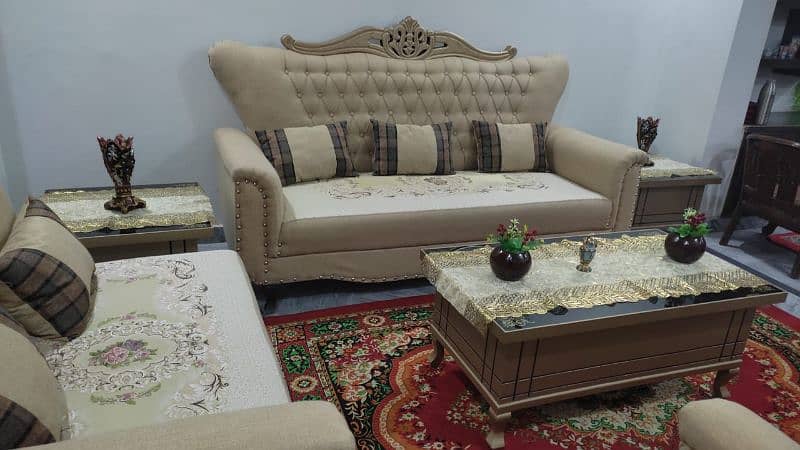 5 seater sofa set with dewan 2