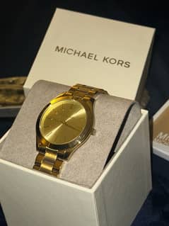 Michael Kors Gold Watch + Free Mens Wristwatch