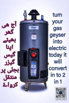 convert your gas geyser into electric today