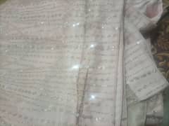 saree stitched color pink urgent sell