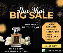 New Year Offer by Al-Qarib Fragrances (3 50ml Perfumes  in 3600)