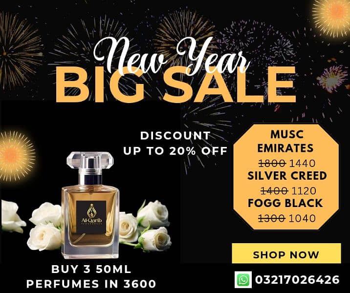 New Year Offer by Al-Qarib Fragrances (3 50ml Perfumes  in 3600) 0