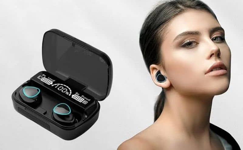 M10 wireless earbuds. 1