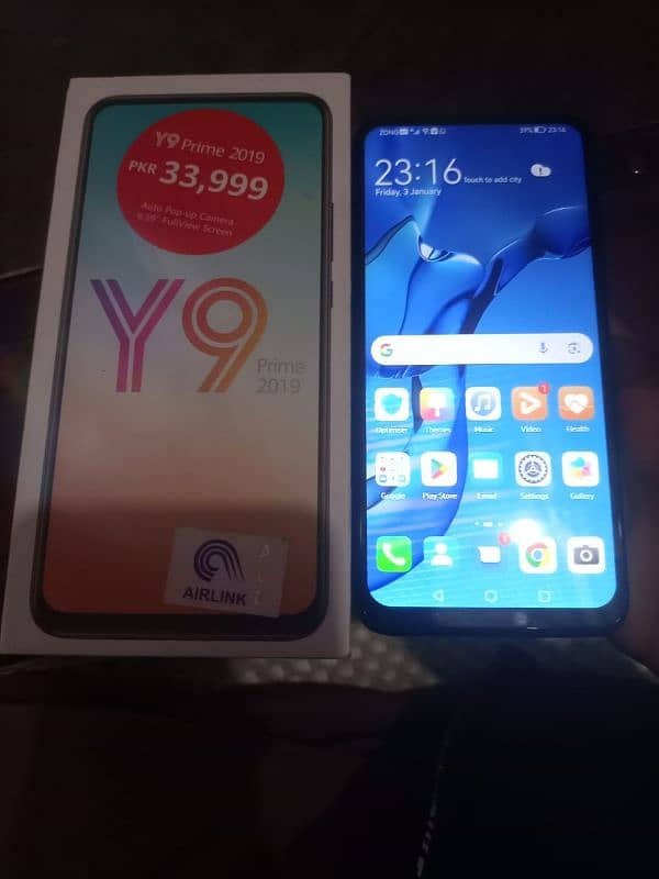 Huawei y9 prime 4/128 new condition with box 3