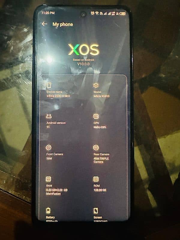 Infinix zero neo X 8-128 5