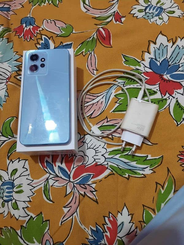 Redmi Note 12 8/128 with box for sale 2