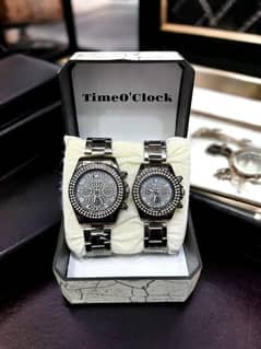 Analogue Chain Strap Premium Couple Watches